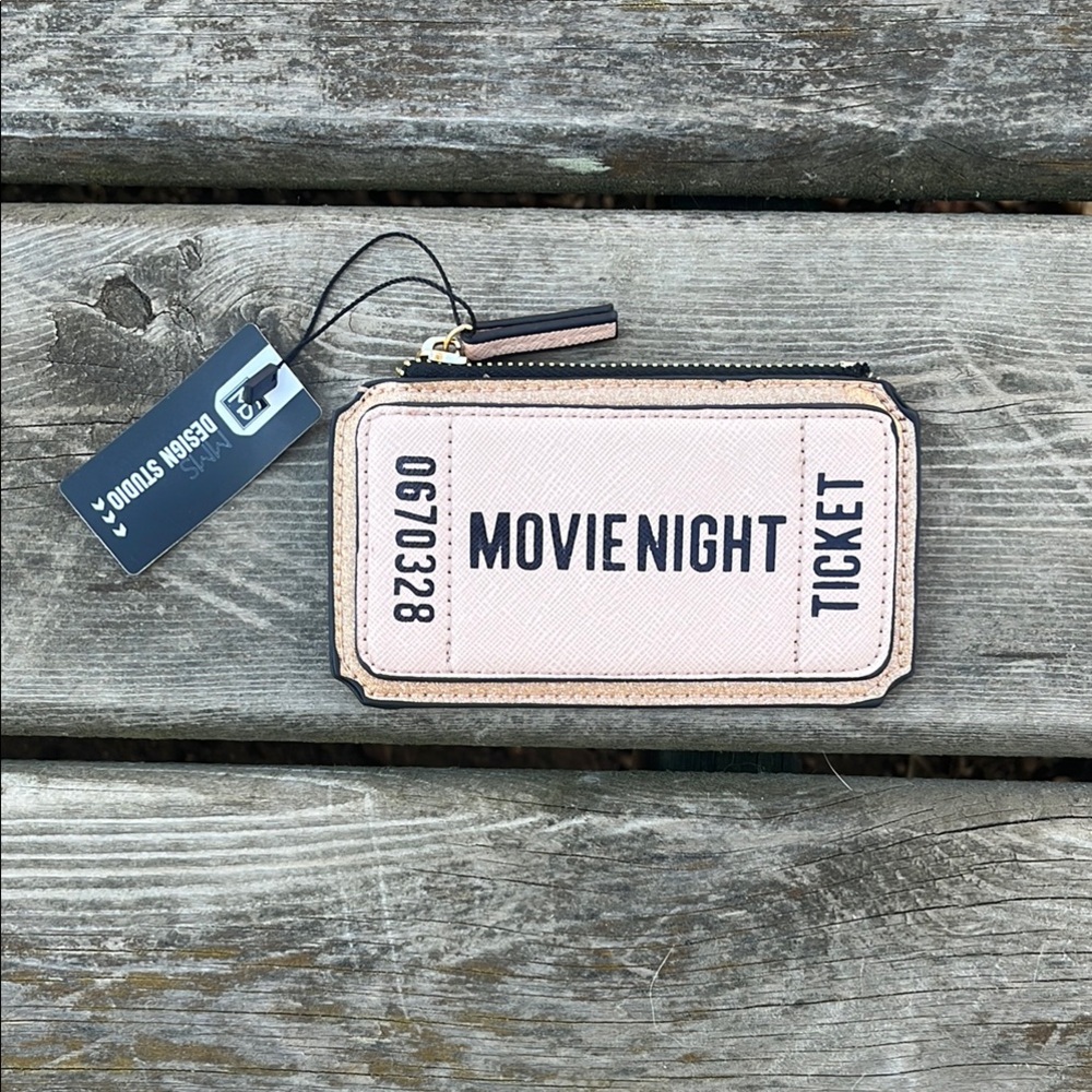 NWT MMS Design Studio Movie Night Ticket  Coin Purse